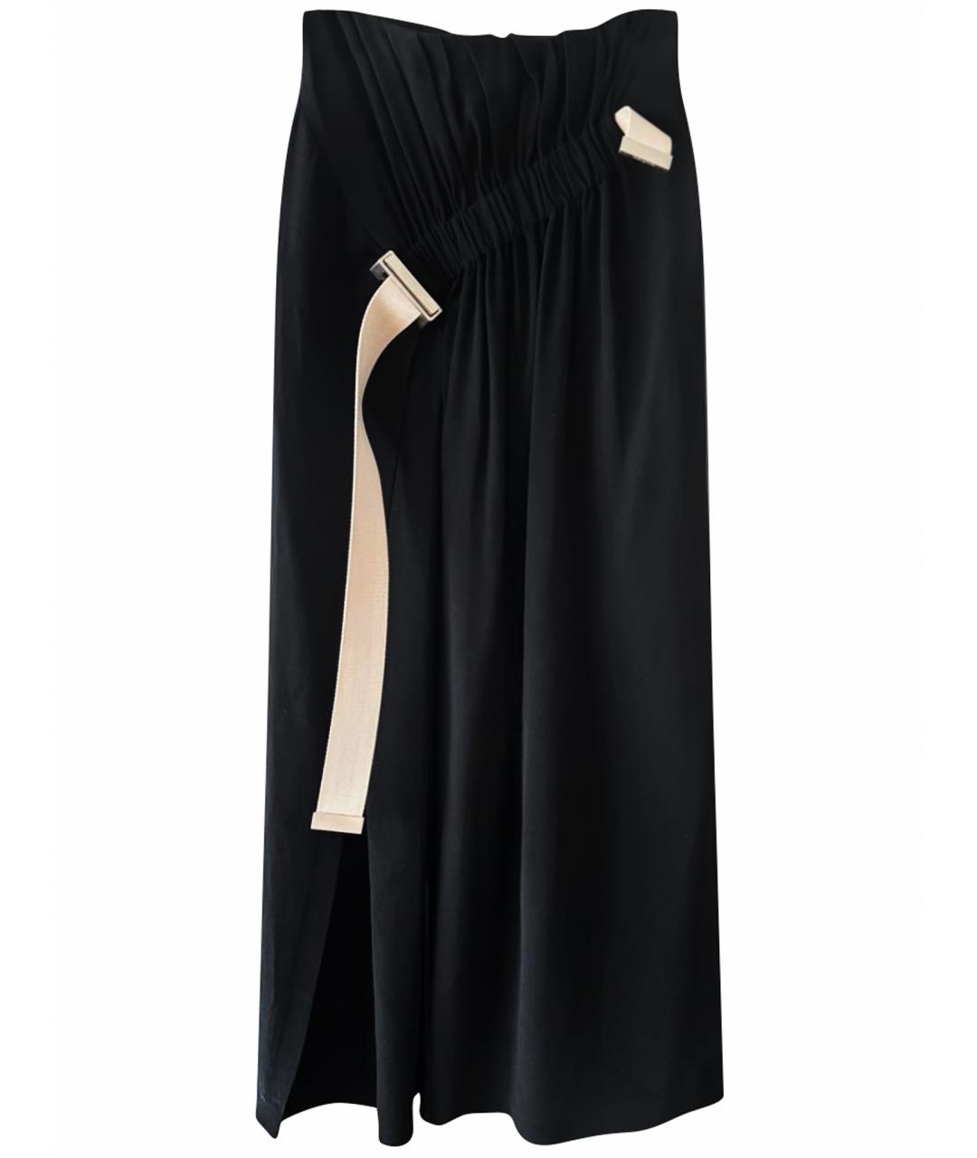 ACNE STUDIOS Черная вискозная юбка макси, фото 1