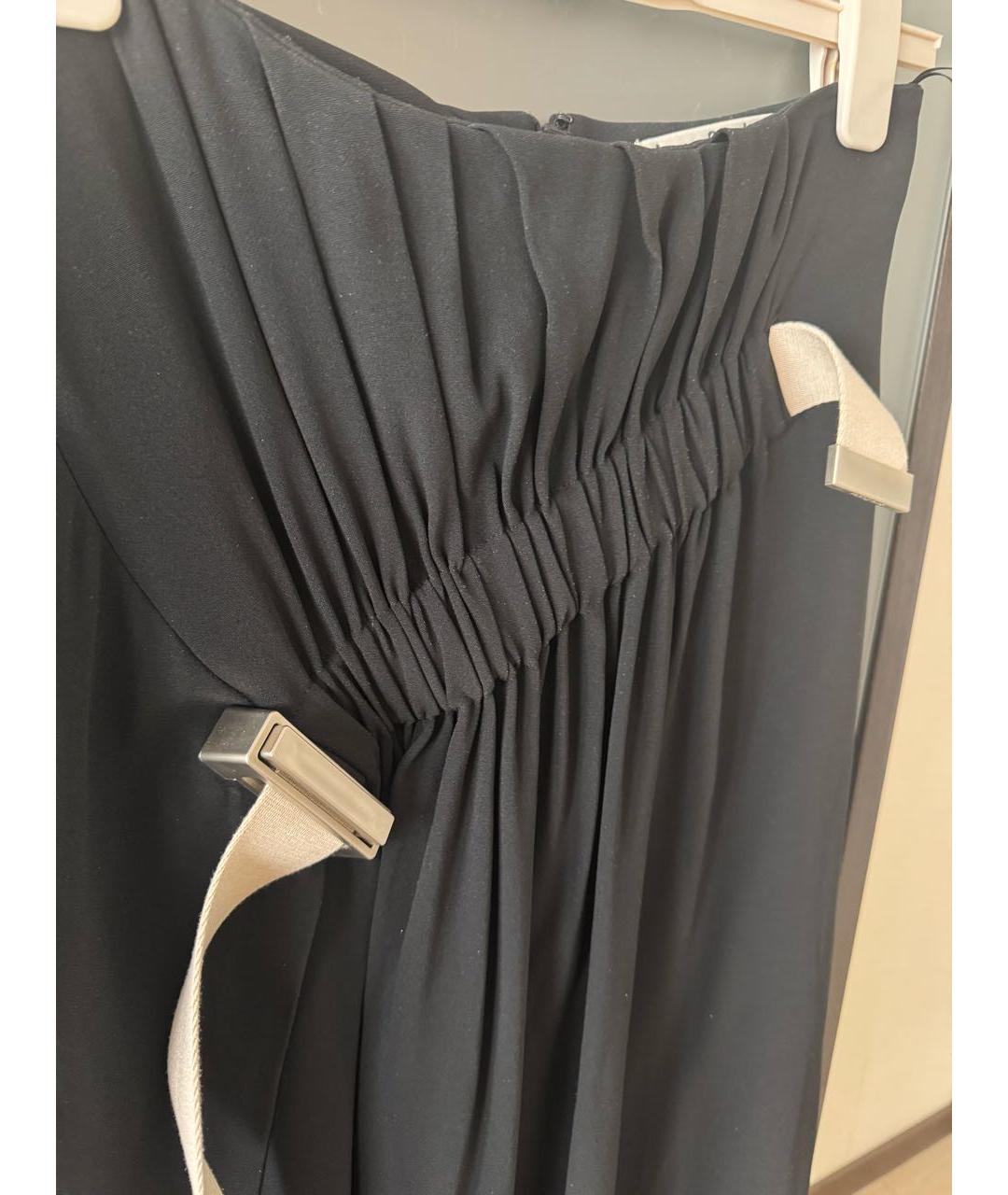 ACNE STUDIOS Черная вискозная юбка макси, фото 4