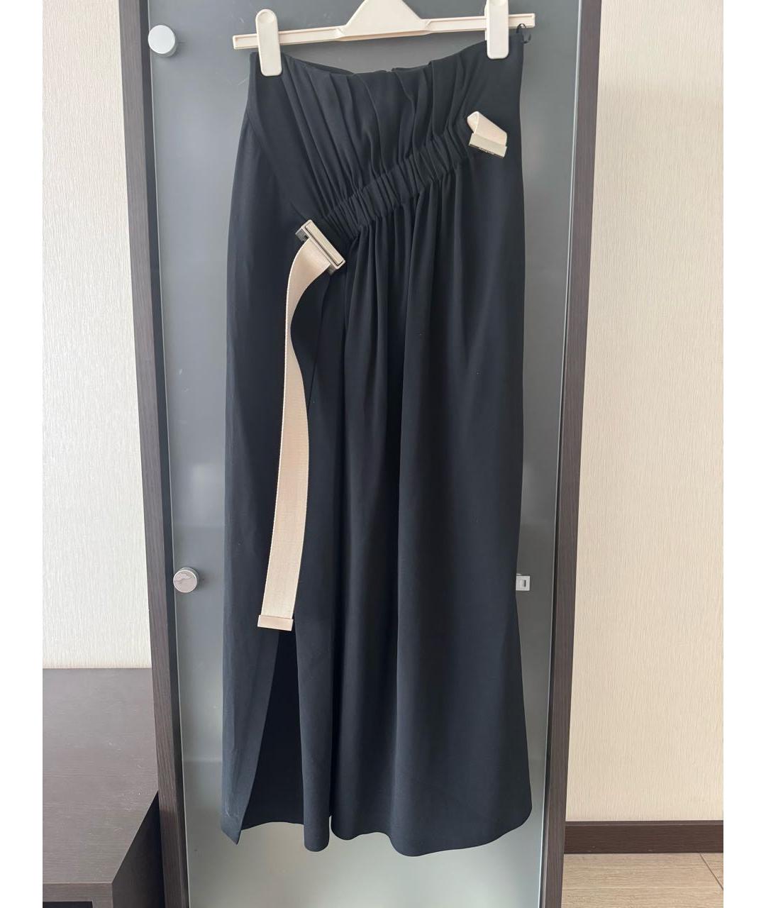 ACNE STUDIOS Черная вискозная юбка макси, фото 8