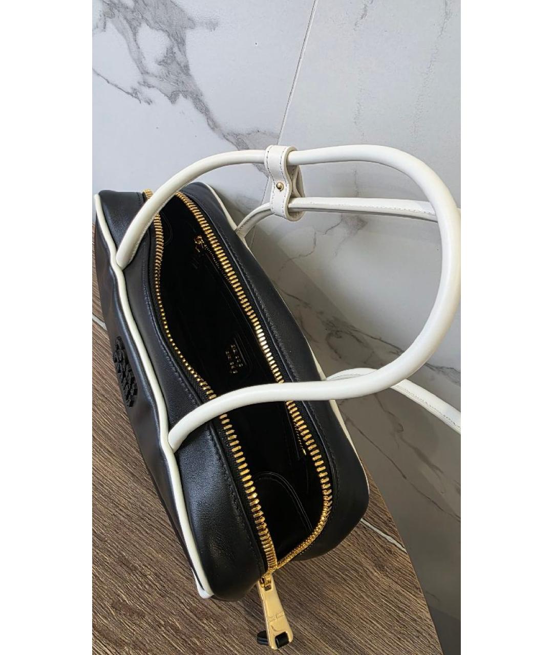 MIU MIU Черная кожаная сумка с короткими ручками, фото 4