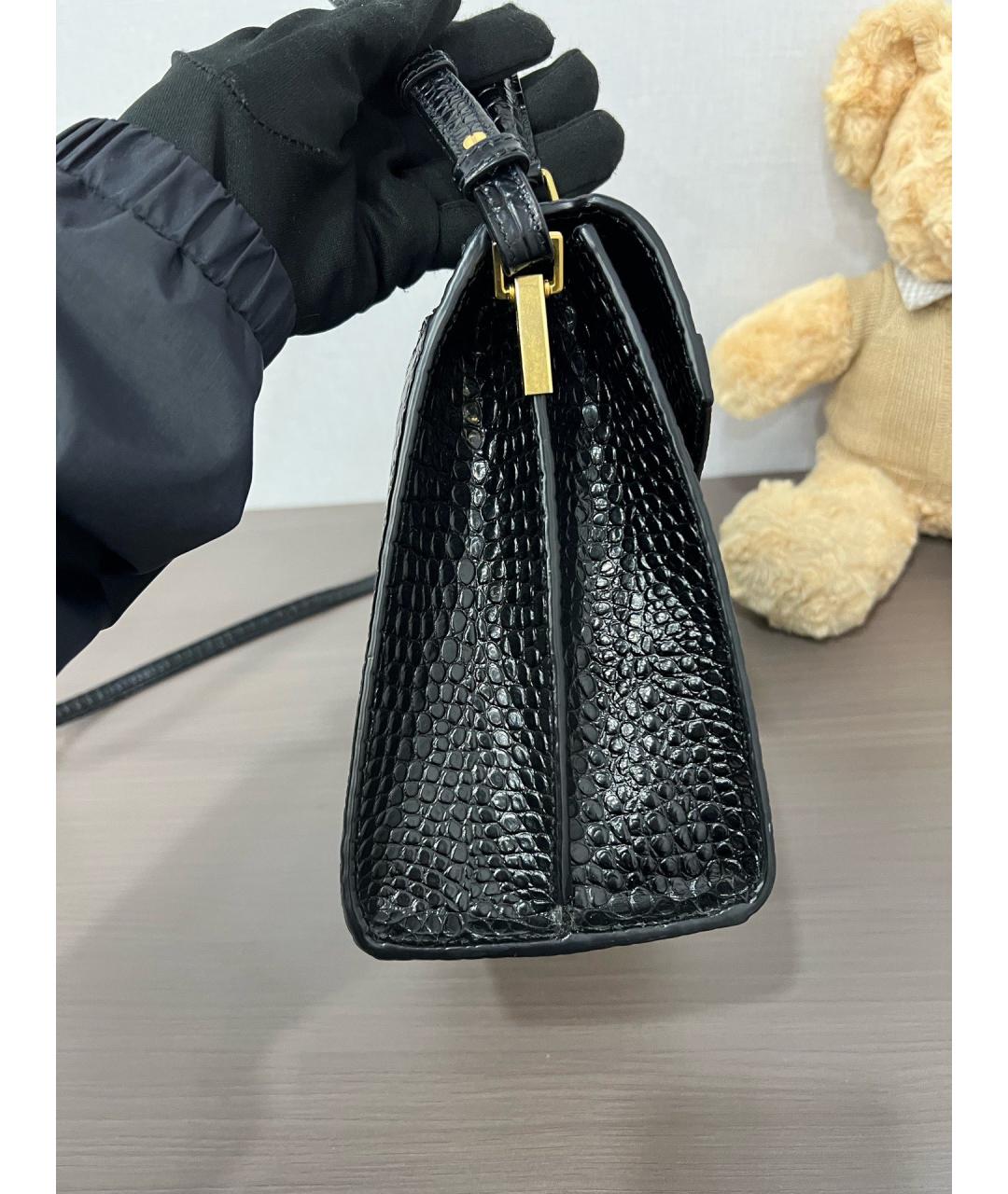 SAINT LAURENT Черная кожаная сумка через плечо, фото 3