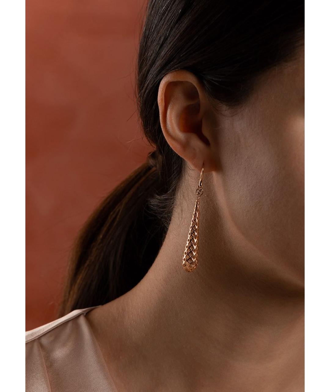 GUCCI Золотые серьги из розового золота, фото 4
