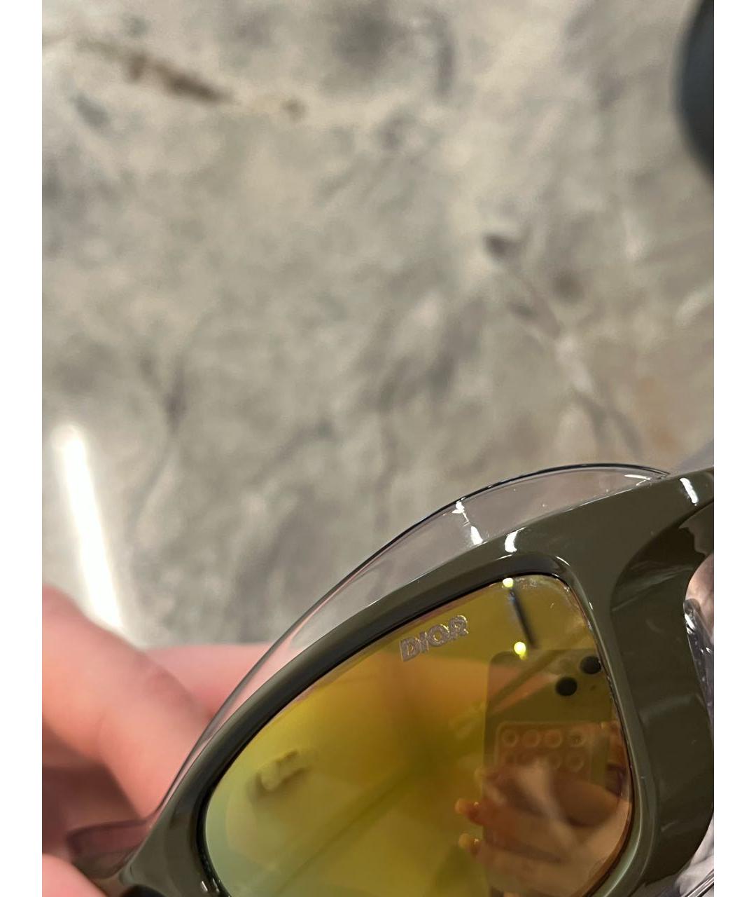 CHRISTIAN DIOR Хаки солнцезащитные очки, фото 6