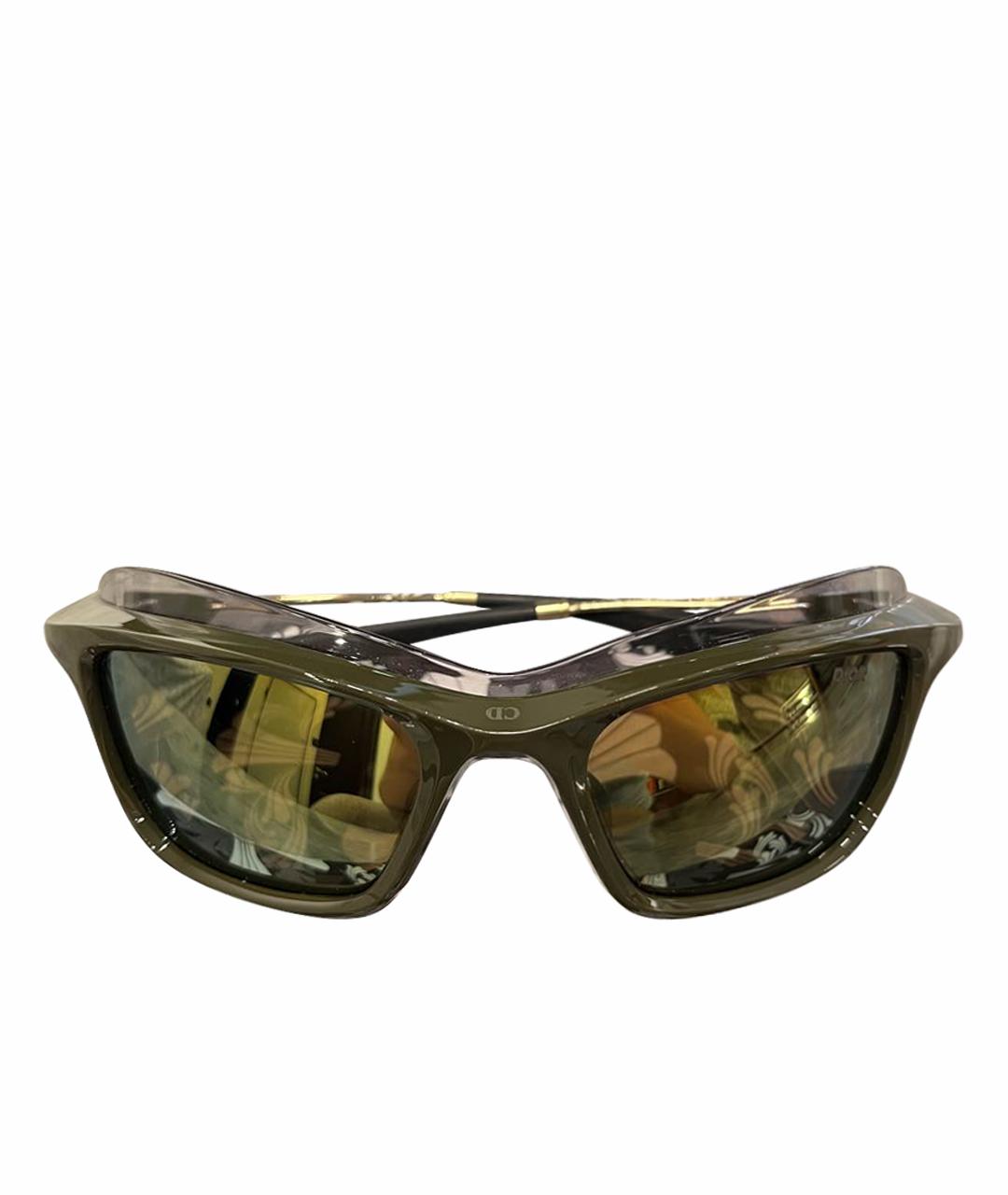 CHRISTIAN DIOR Хаки солнцезащитные очки, фото 1