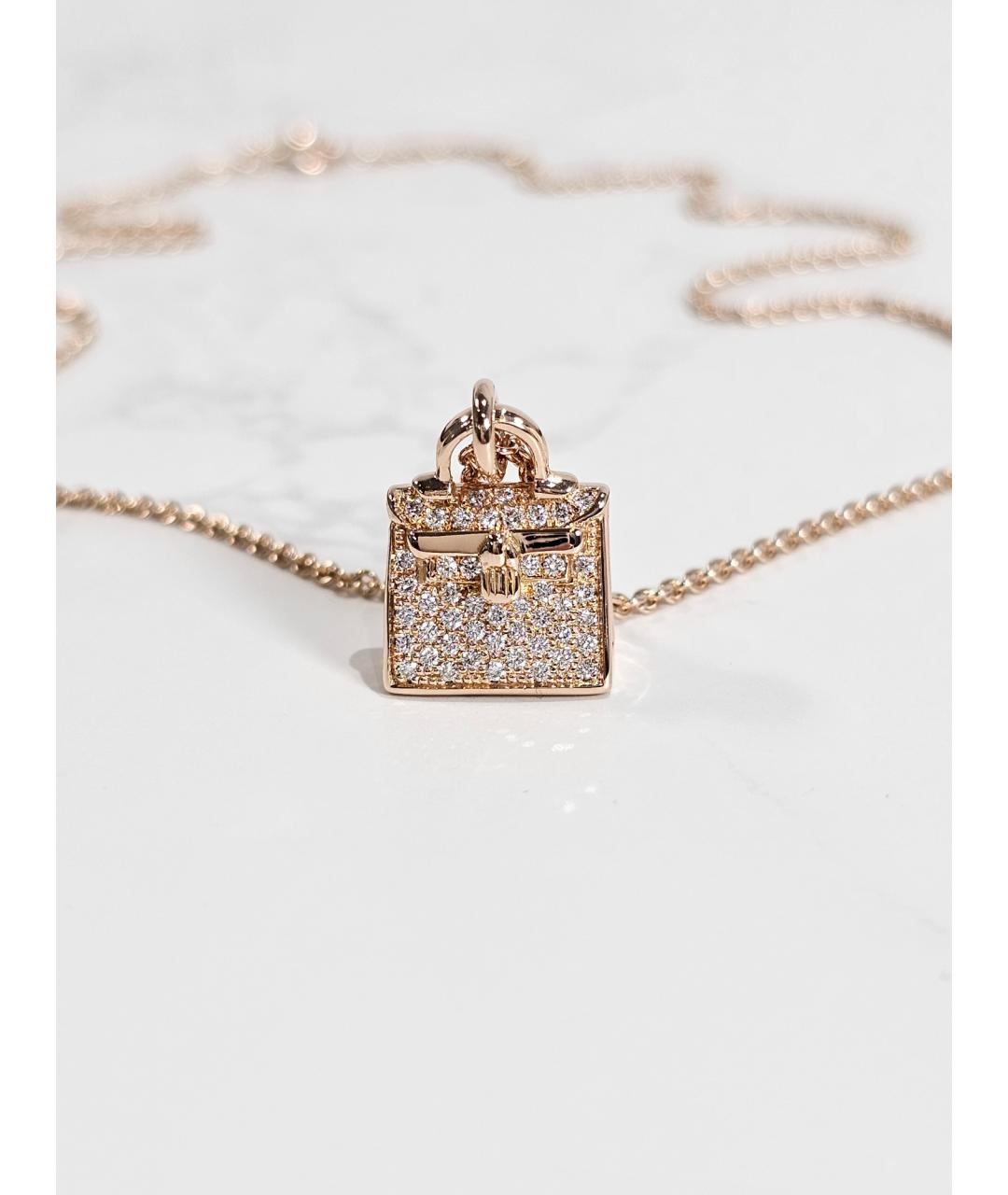 HERMES Золотая подвеска из розового золота, фото 2