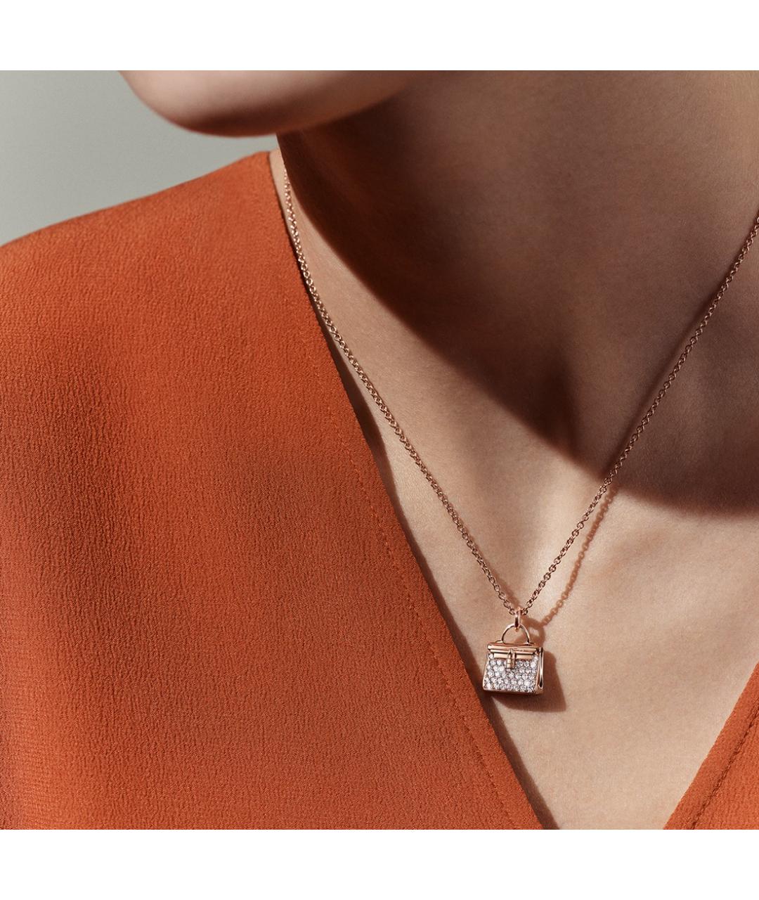 HERMES Золотая подвеска из розового золота, фото 3