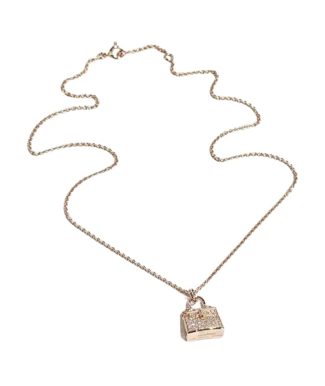 HERMES Золотая подвеска из розового золота, фото 1