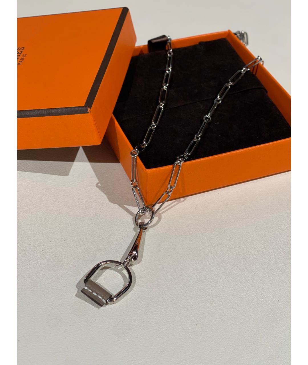 HERMES Серебряное колье, фото 3
