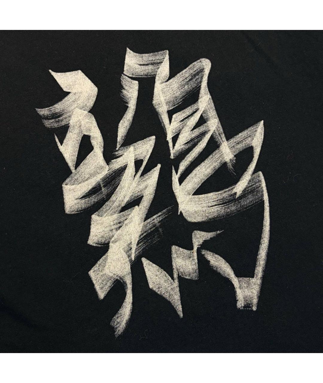 VETEMENTS Черная хлопковая футболка, фото 3