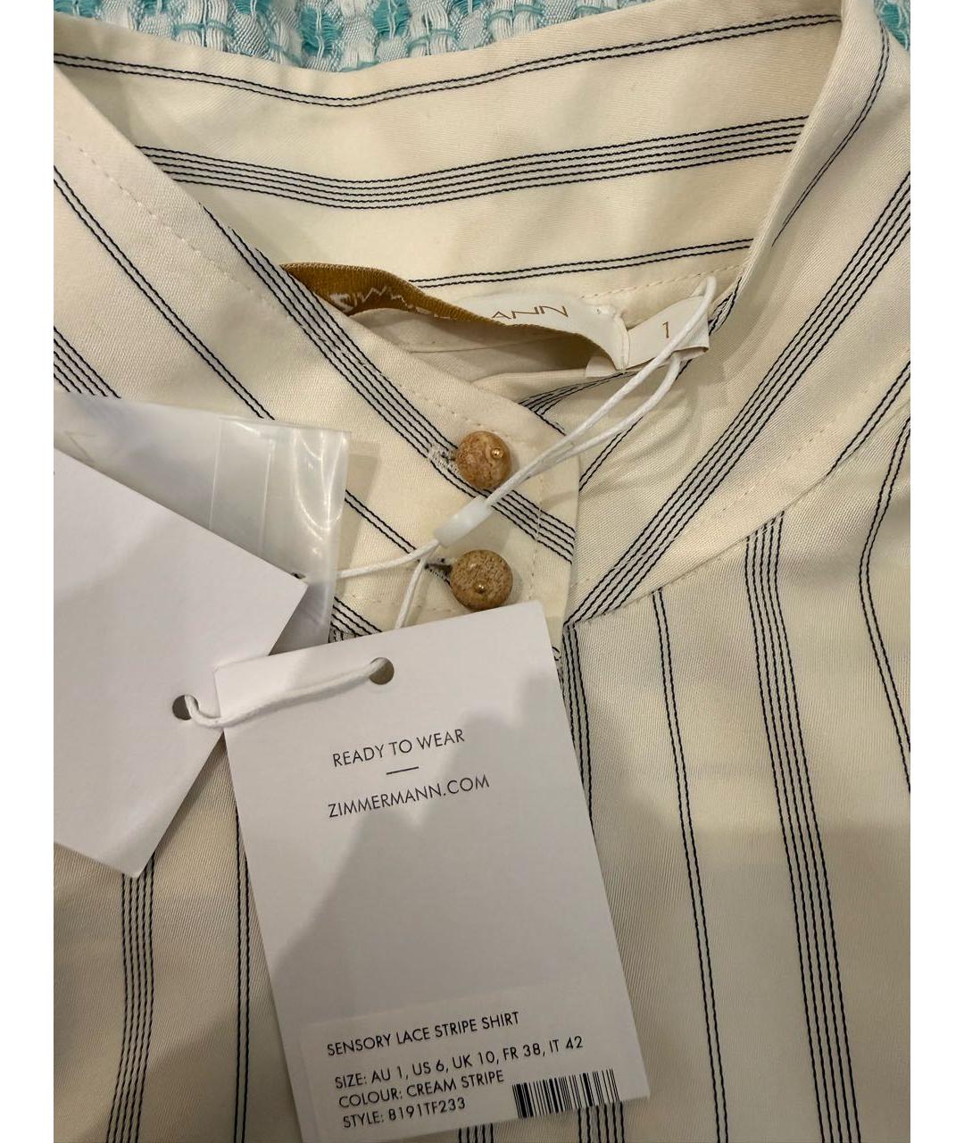 ZIMMERMANN Бежевая полиэстеровая блузы, фото 6