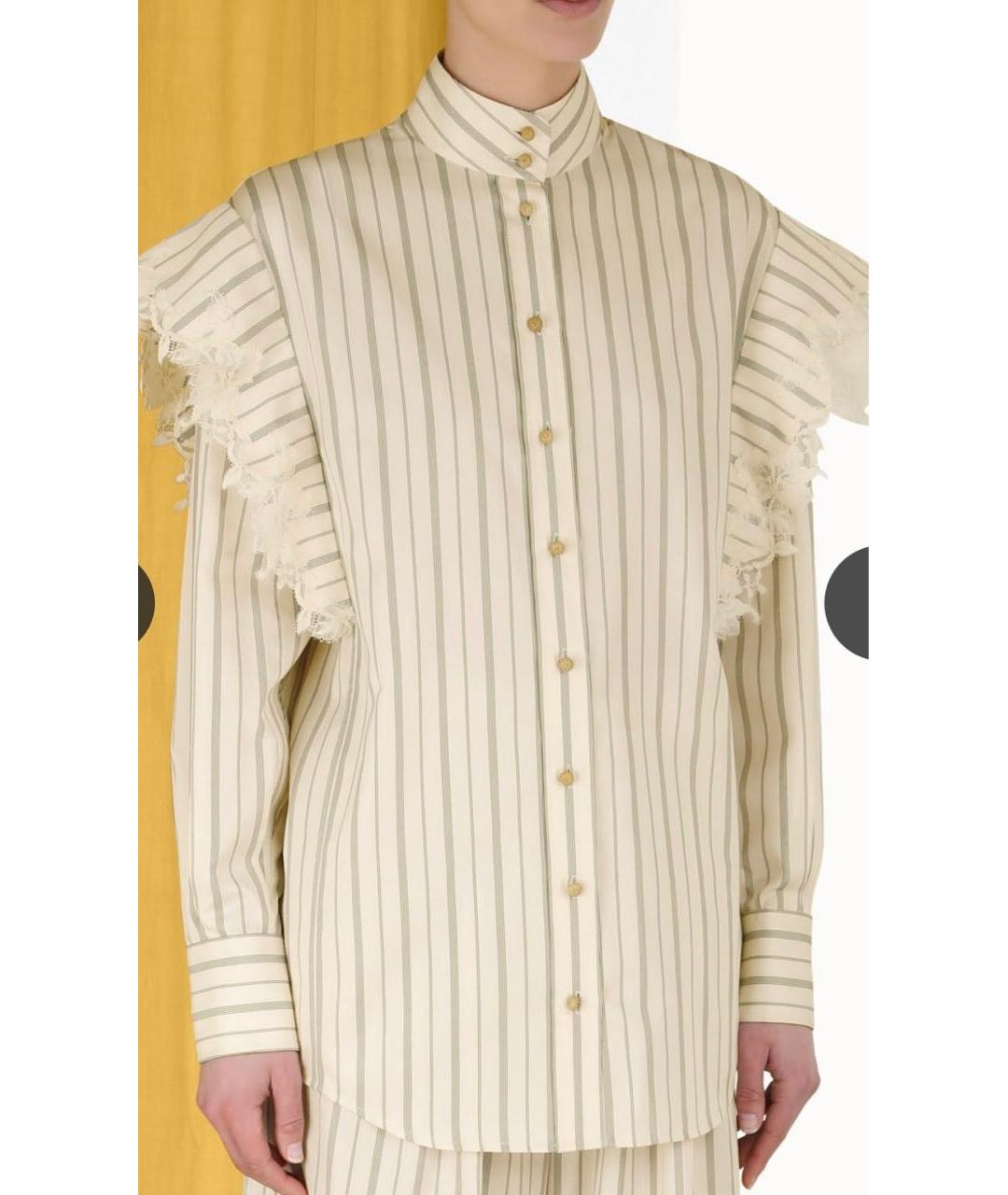 ZIMMERMANN Бежевая полиэстеровая блузы, фото 7