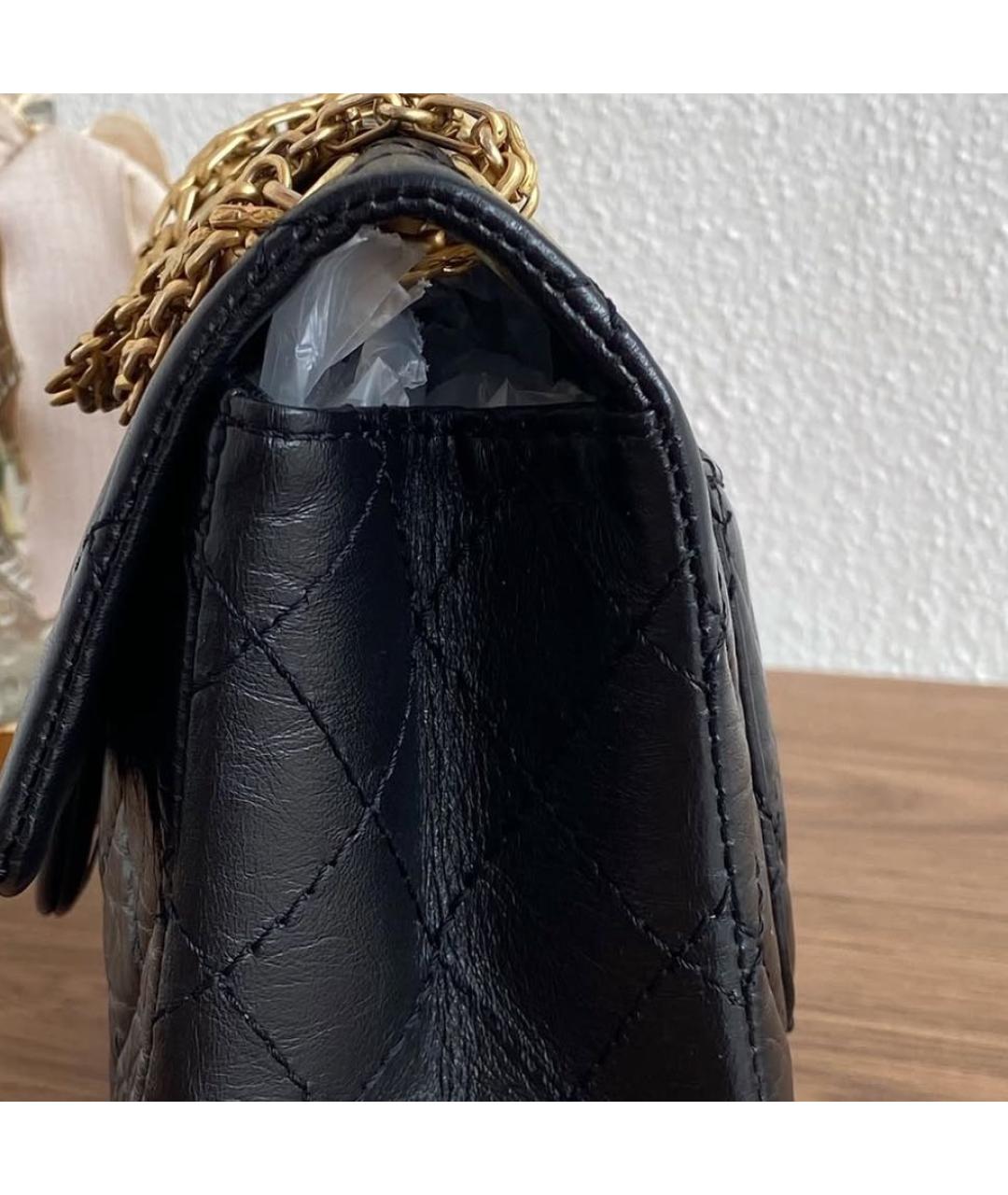 CHANEL Черная кожаная сумка через плечо, фото 5