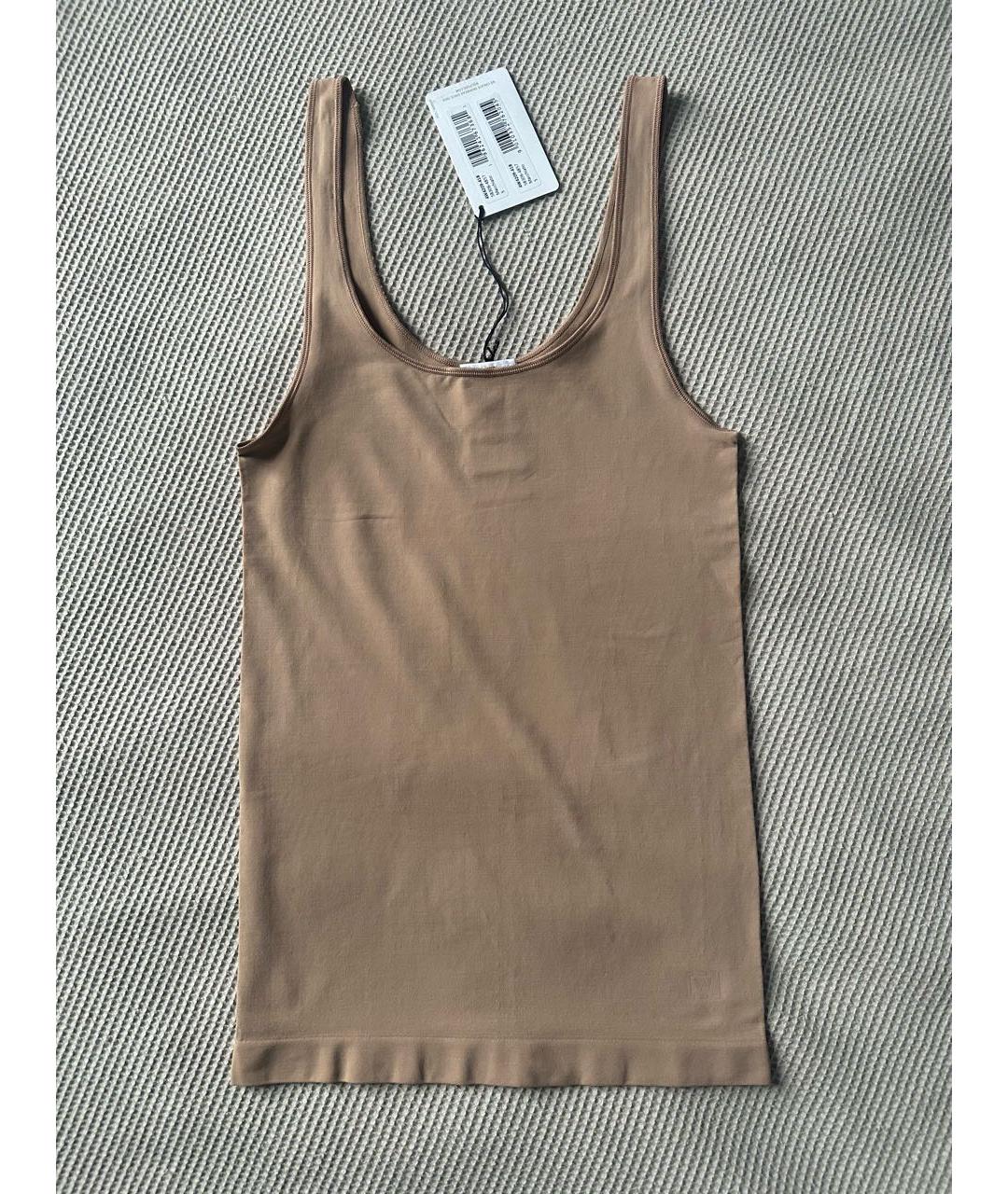 WOLFORD Бежевая полиамидовая майка, фото 8