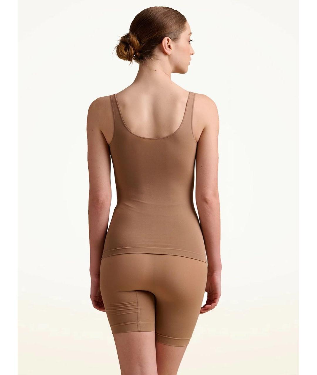 WOLFORD Бежевая полиамидовая майка, фото 6