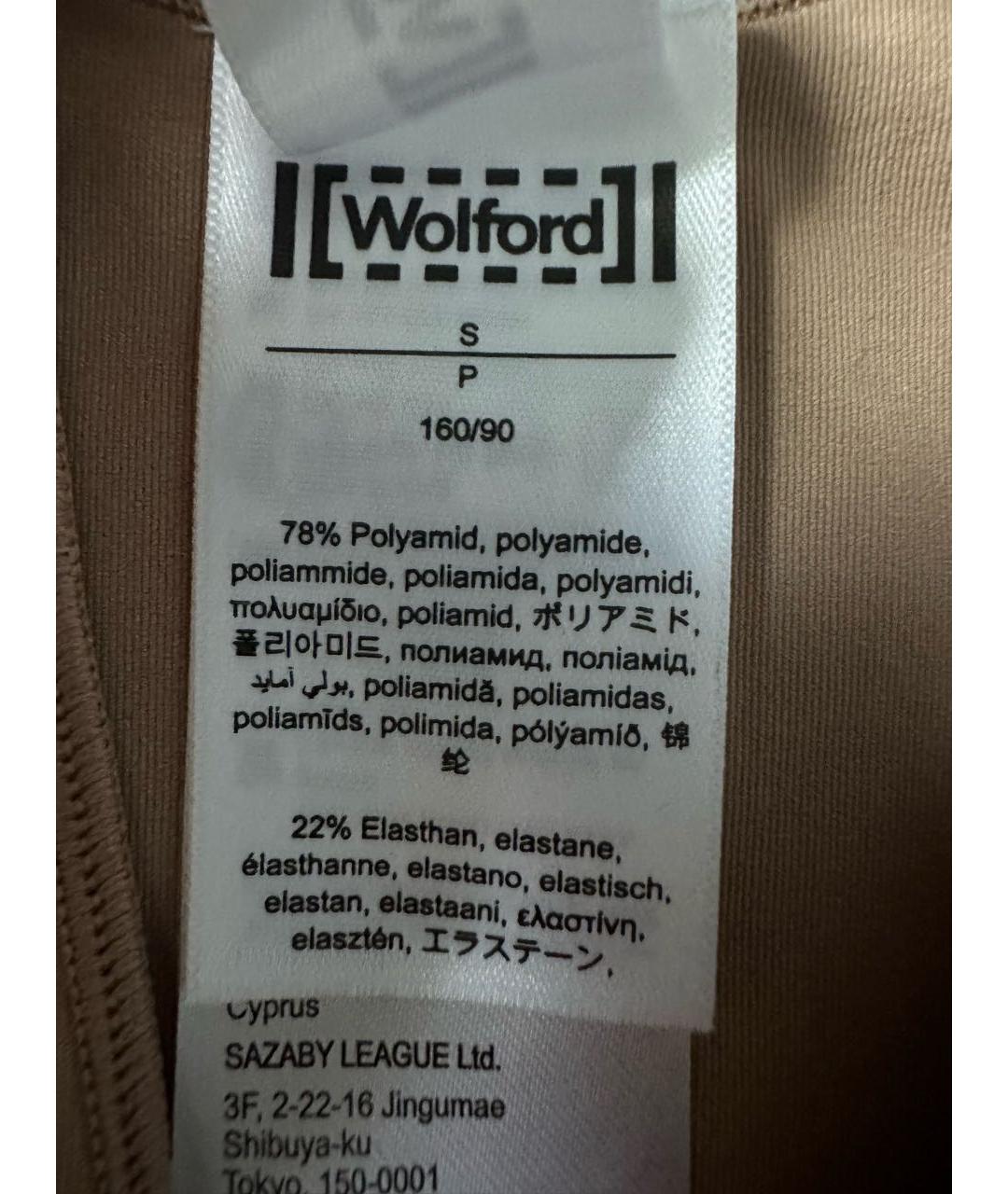 WOLFORD Бежевая полиамидовая майка, фото 4