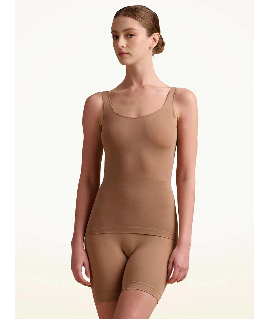 WOLFORD Бежевая полиамидовая майка, фото 5