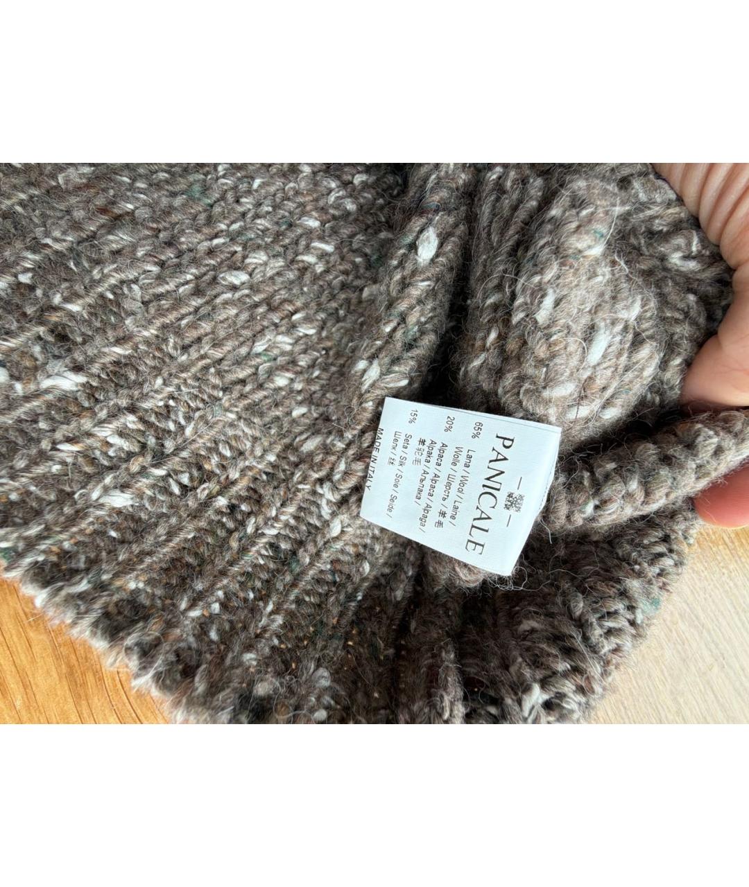 PANICALE Коричневый шерстяной джемпер / свитер, фото 5