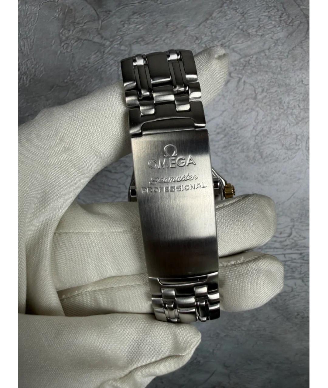 OMEGA Синие часы из желтого золота, фото 6