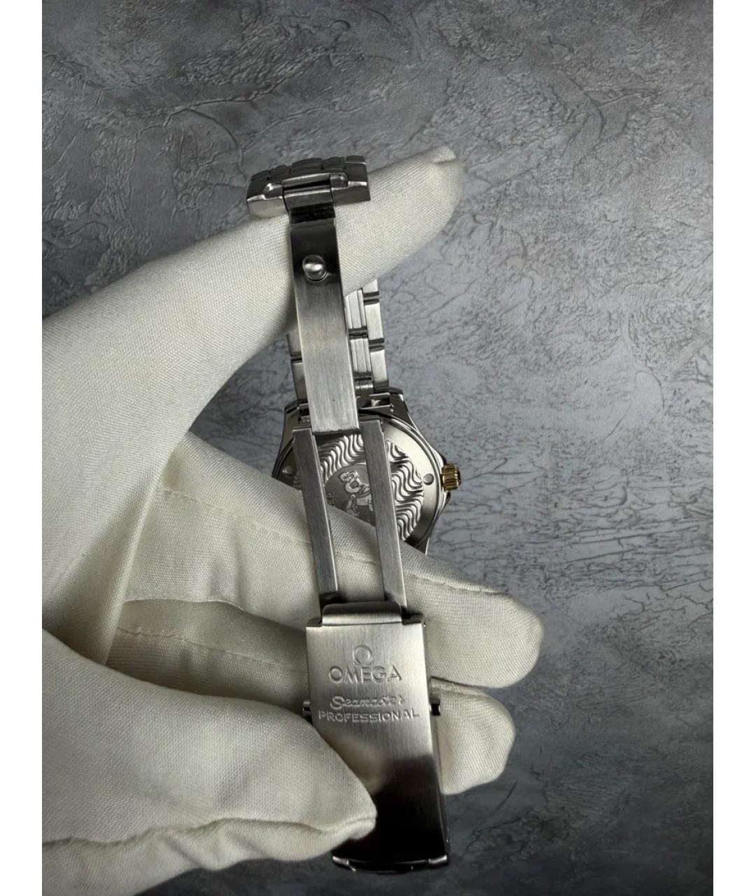 OMEGA Синие часы из желтого золота, фото 7