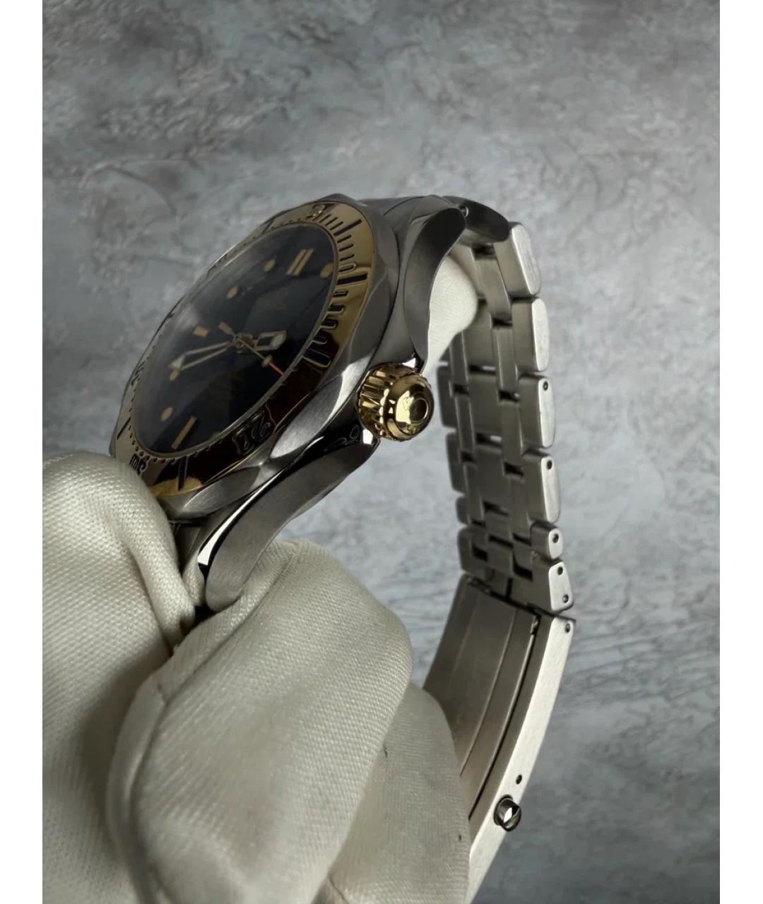 OMEGA Синие часы из желтого золота, фото 3