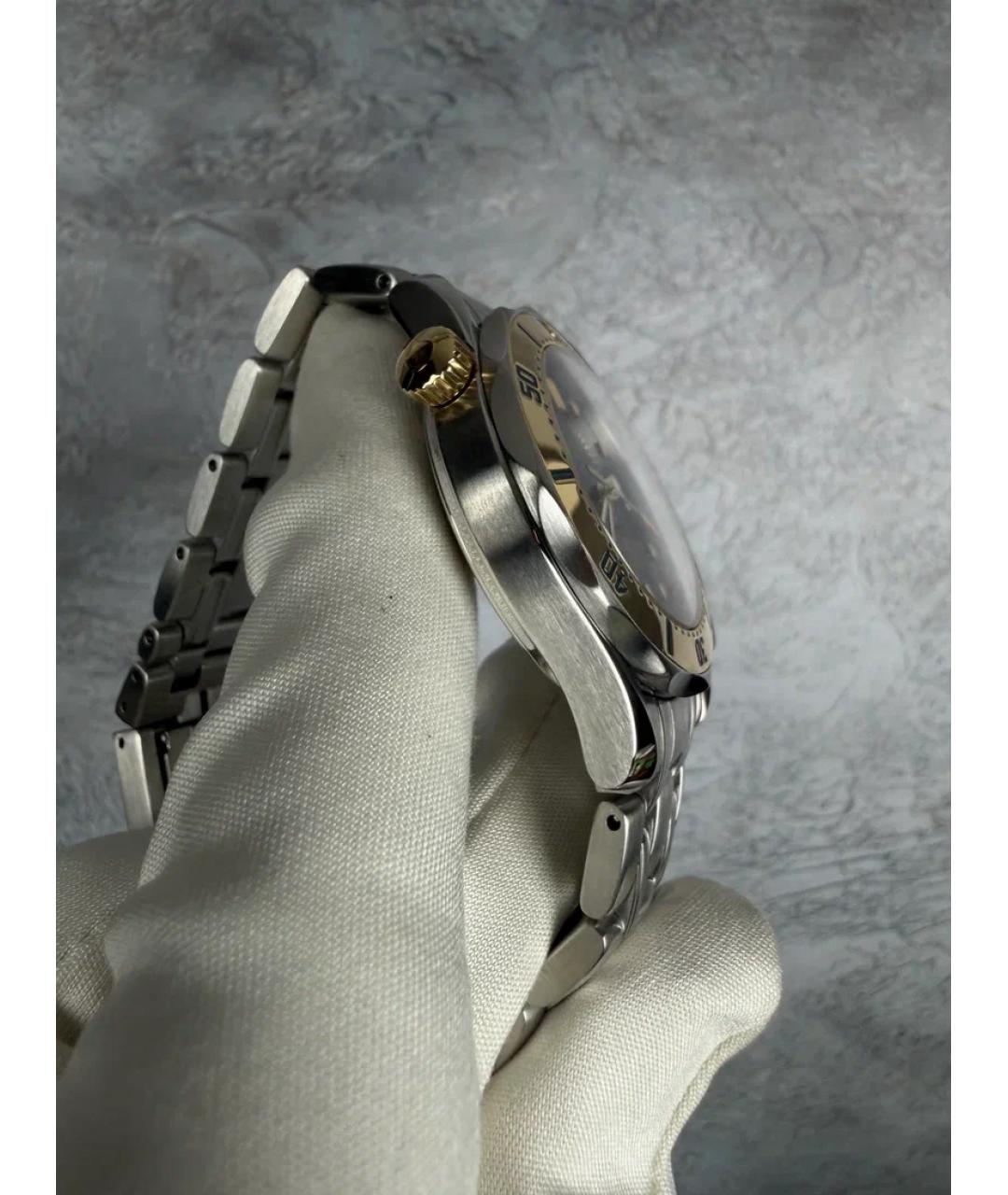 OMEGA Синие часы из желтого золота, фото 4