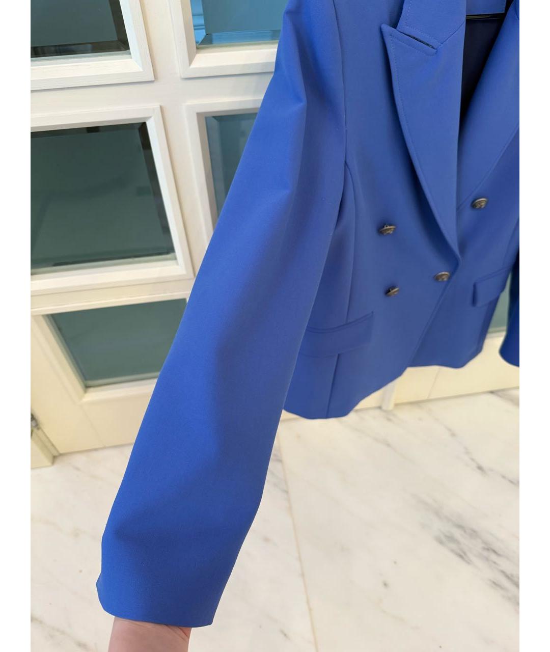 MAX&CO Синий полиэстеровый жакет/пиджак, фото 3