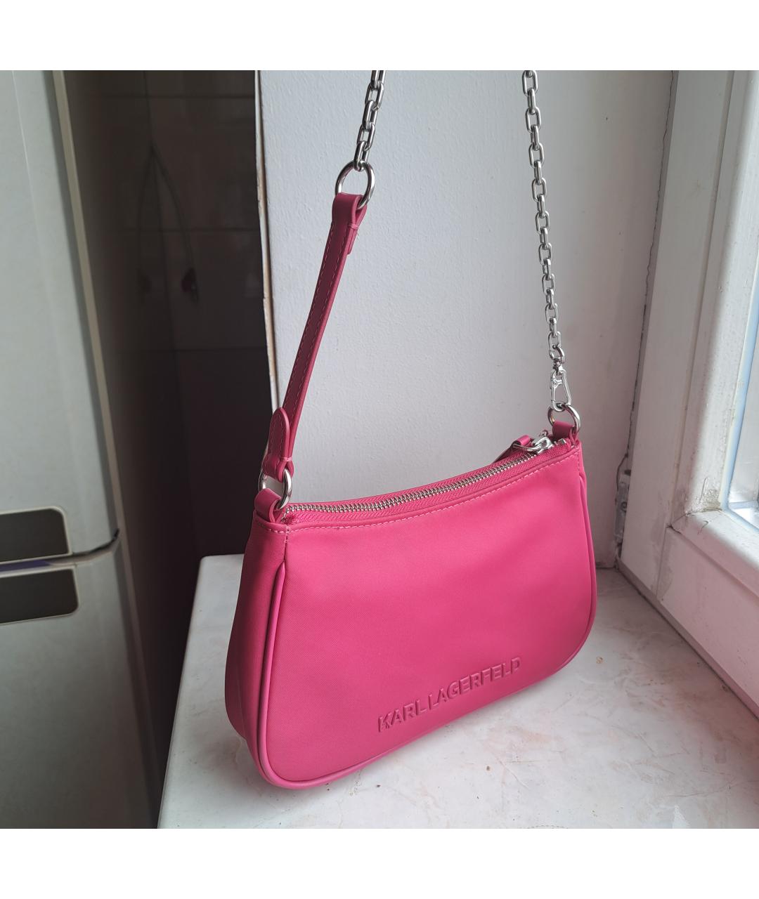 KARL LAGERFELD Фуксия сумка с короткими ручками, фото 2