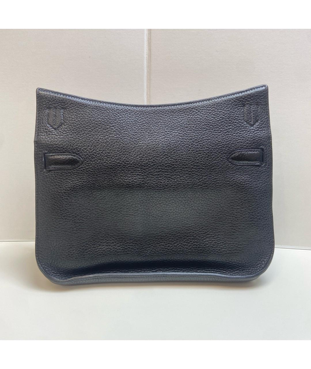 HERMES Черная кожаная сумка через плечо, фото 3