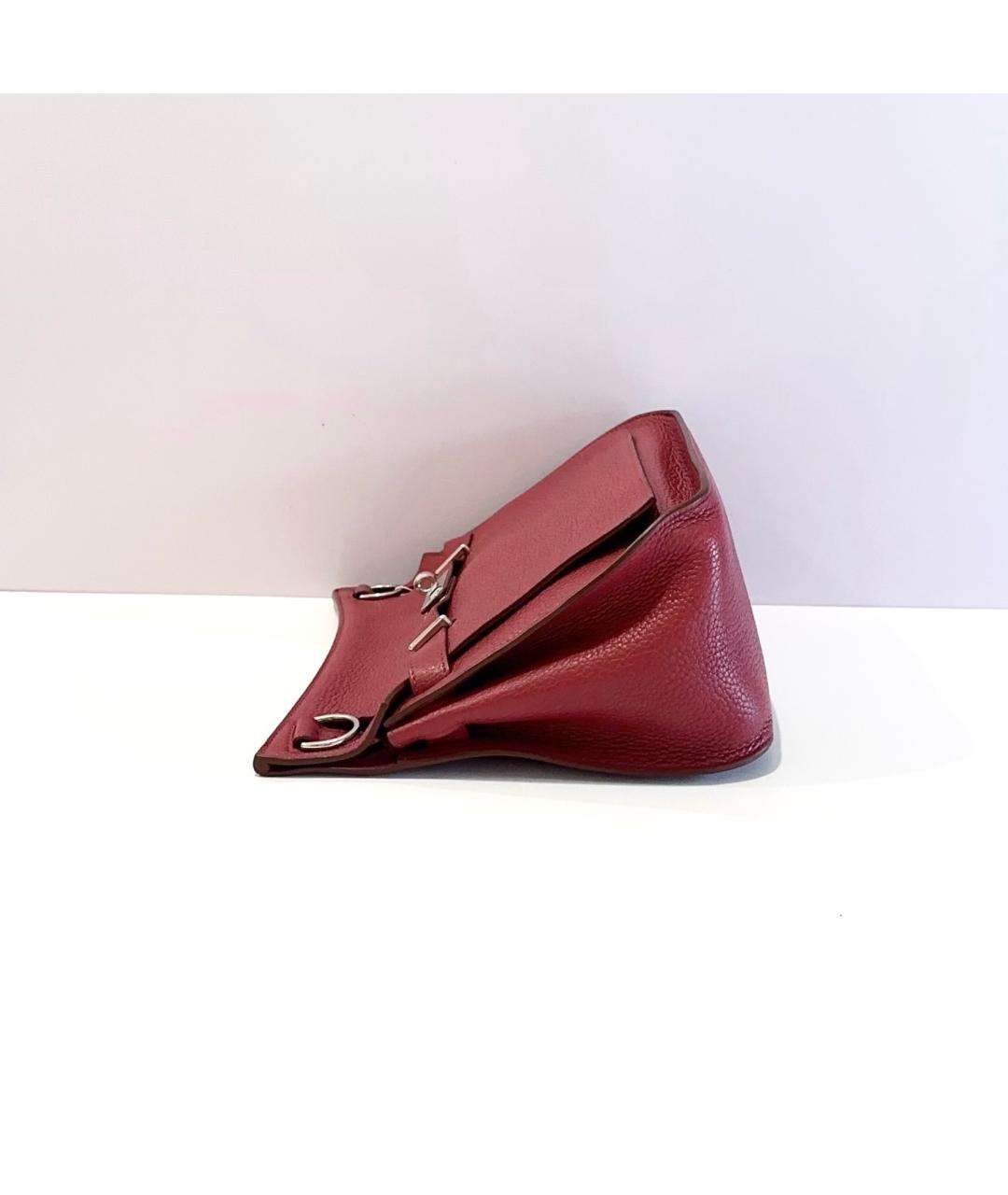 HERMES Красная кожаная сумка через плечо, фото 5
