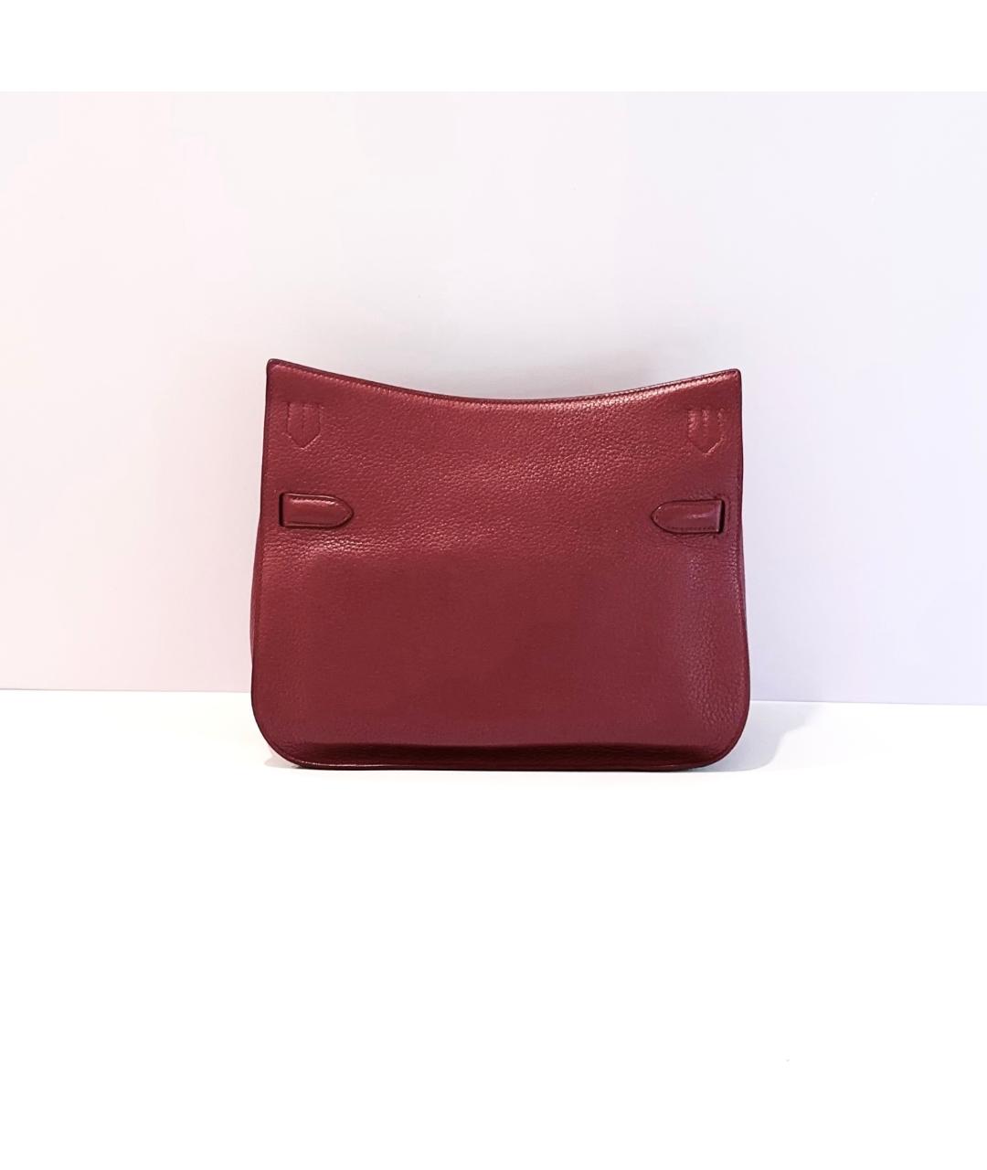 HERMES Красная кожаная сумка через плечо, фото 4