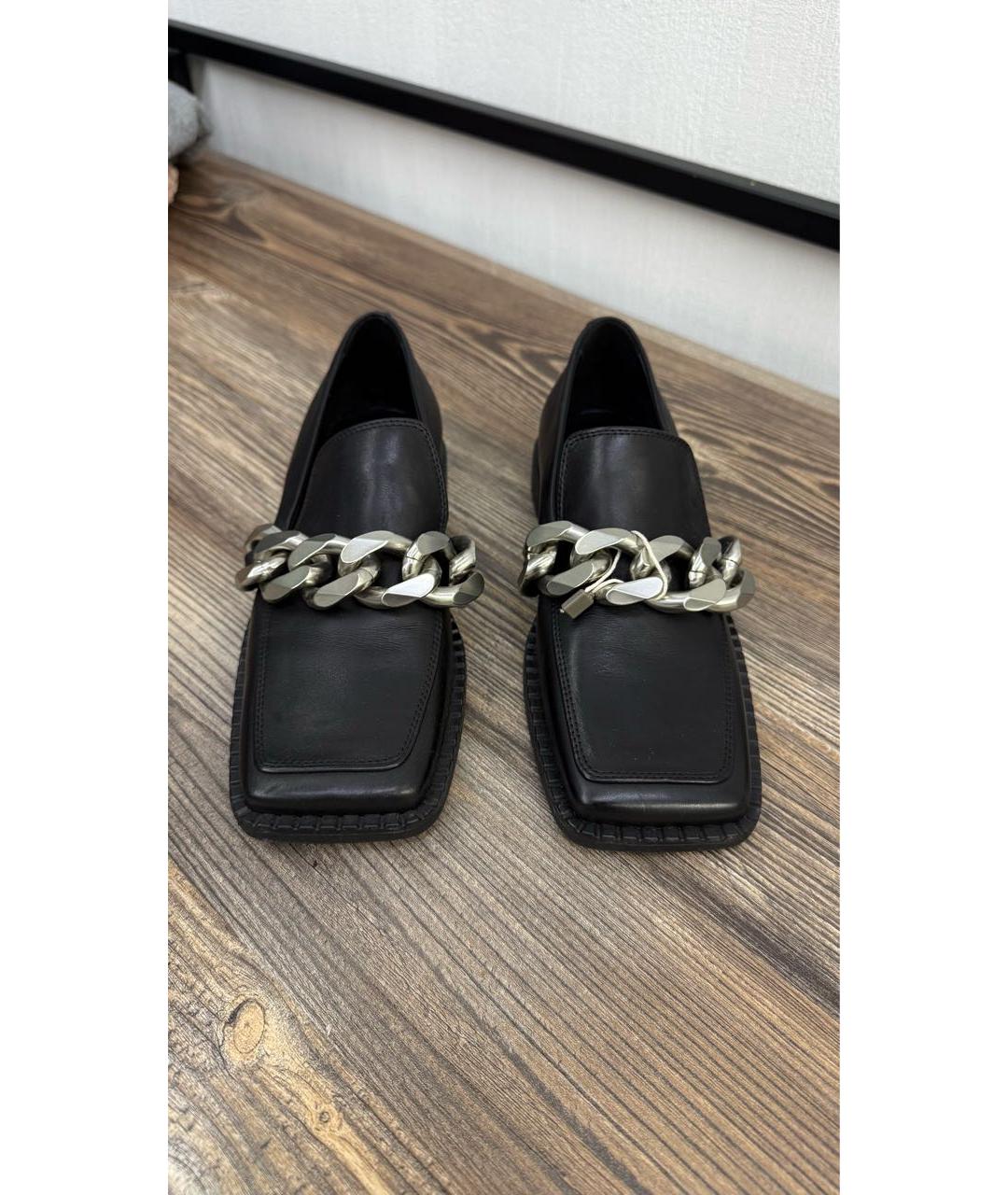 VIC MATIE Черные кожаные лоферы, фото 2