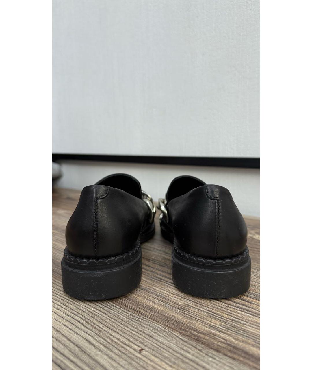 VIC MATIE Черные кожаные лоферы, фото 4