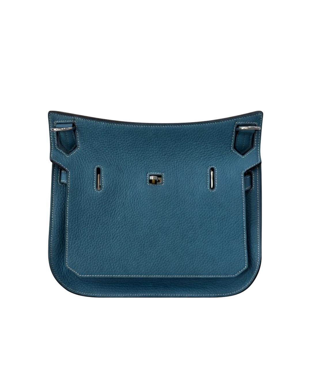 HERMES Синяя кожаная сумка через плечо, фото 1