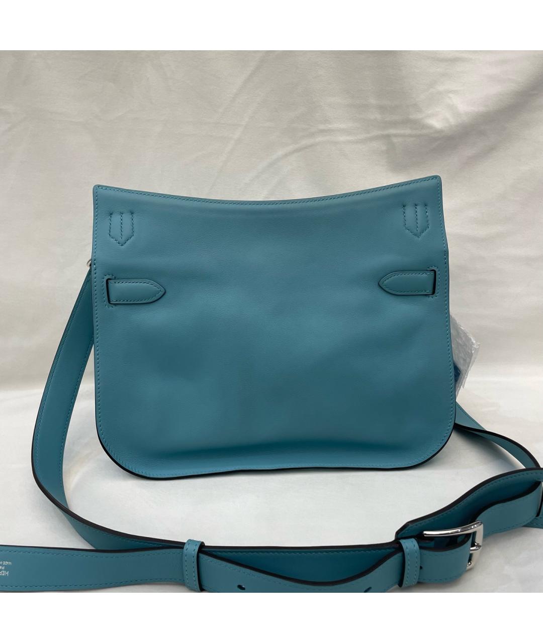 HERMES Голубая кожаная сумка через плечо, фото 2