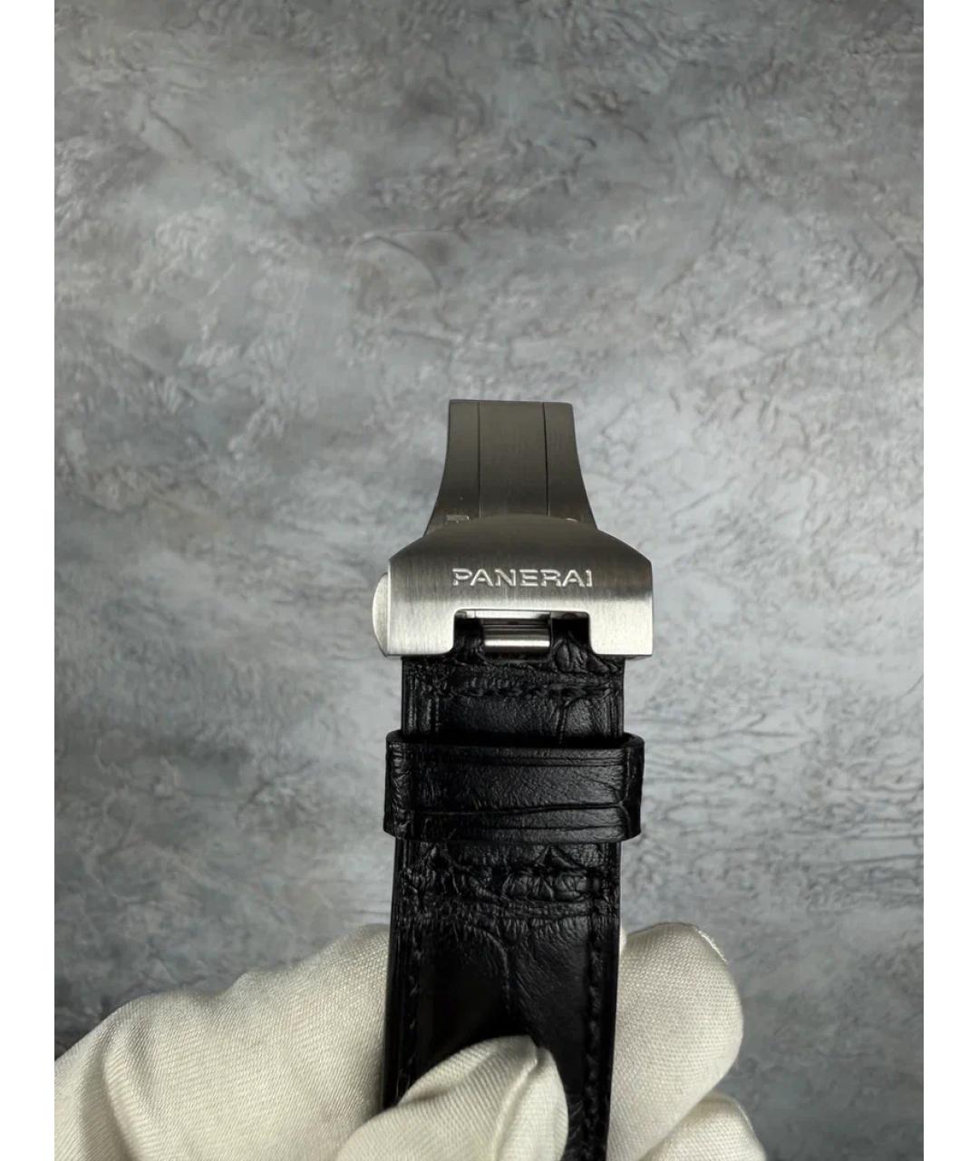 PANERAI Черные металлические часы, фото 5