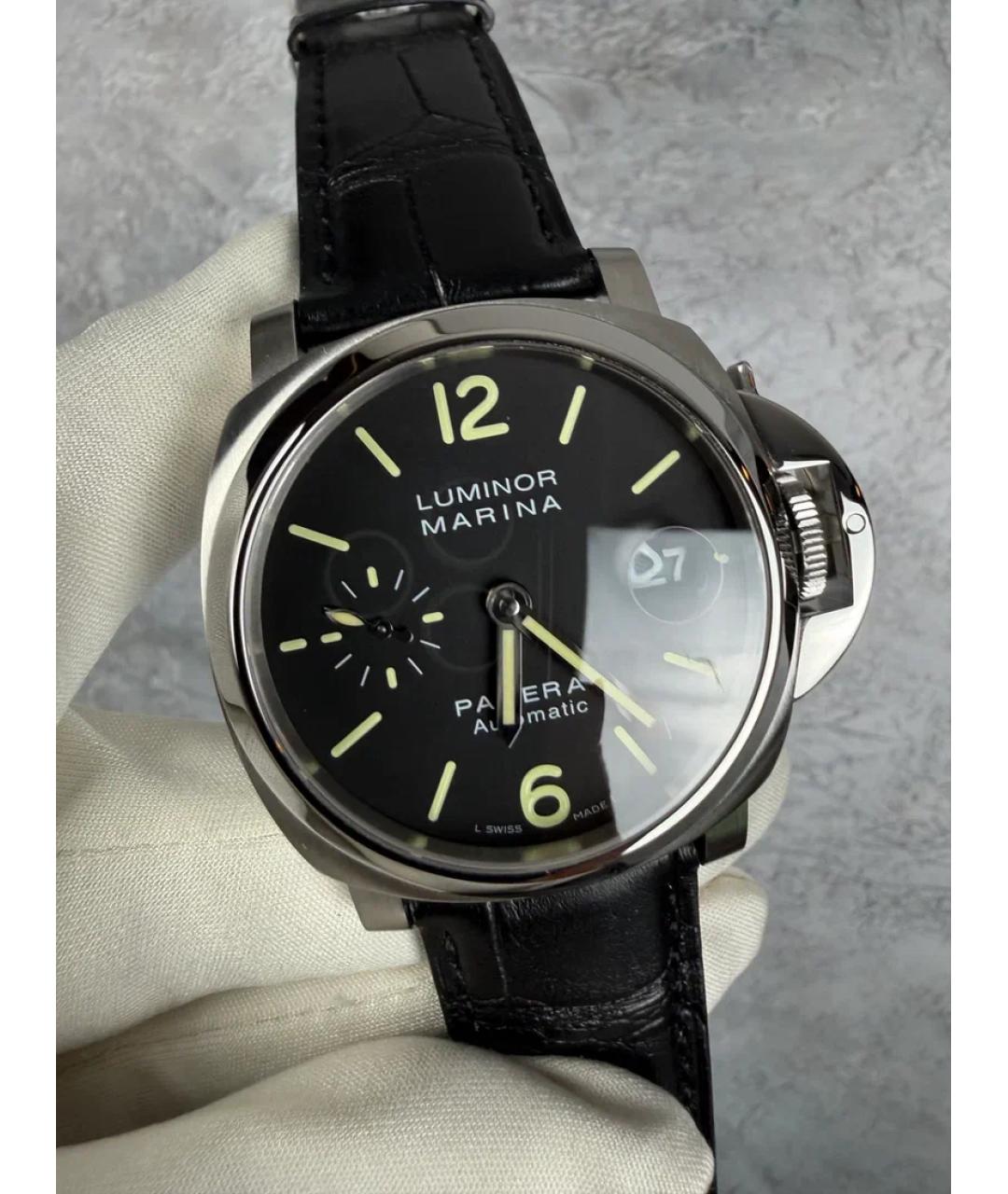 PANERAI Черные металлические часы, фото 2