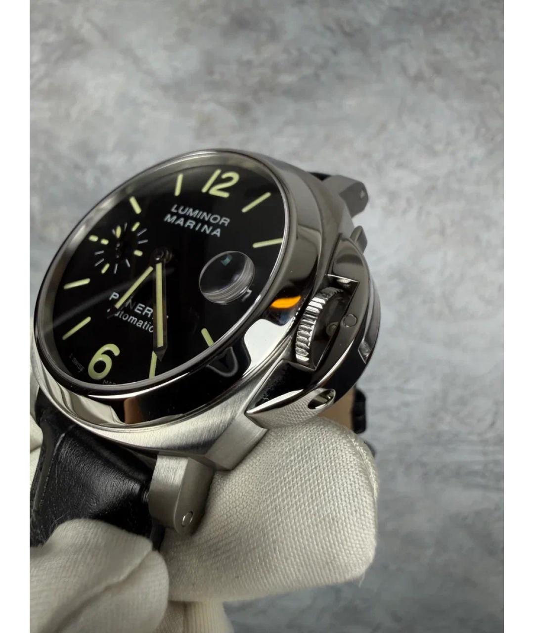 PANERAI Черные металлические часы, фото 3