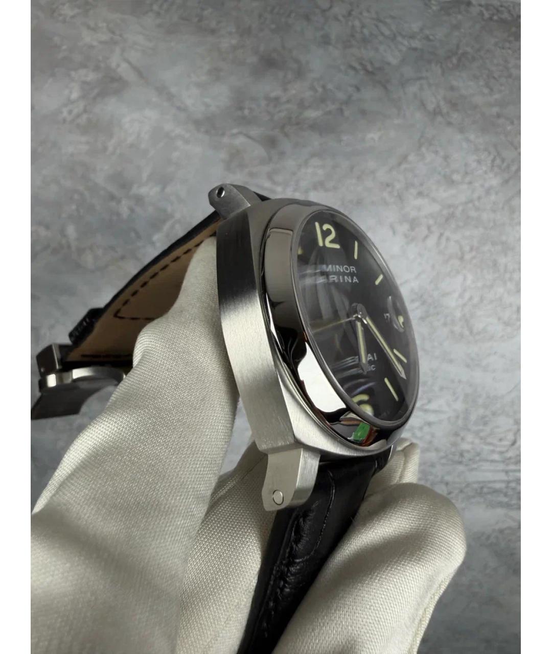 PANERAI Черные металлические часы, фото 4