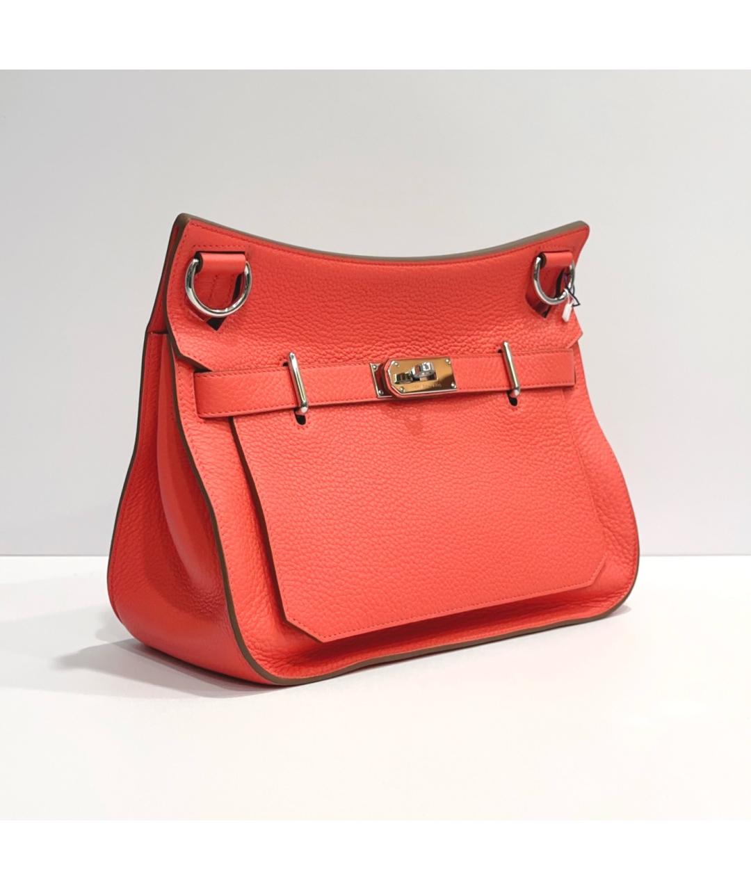 HERMES Красная кожаная сумка через плечо, фото 5
