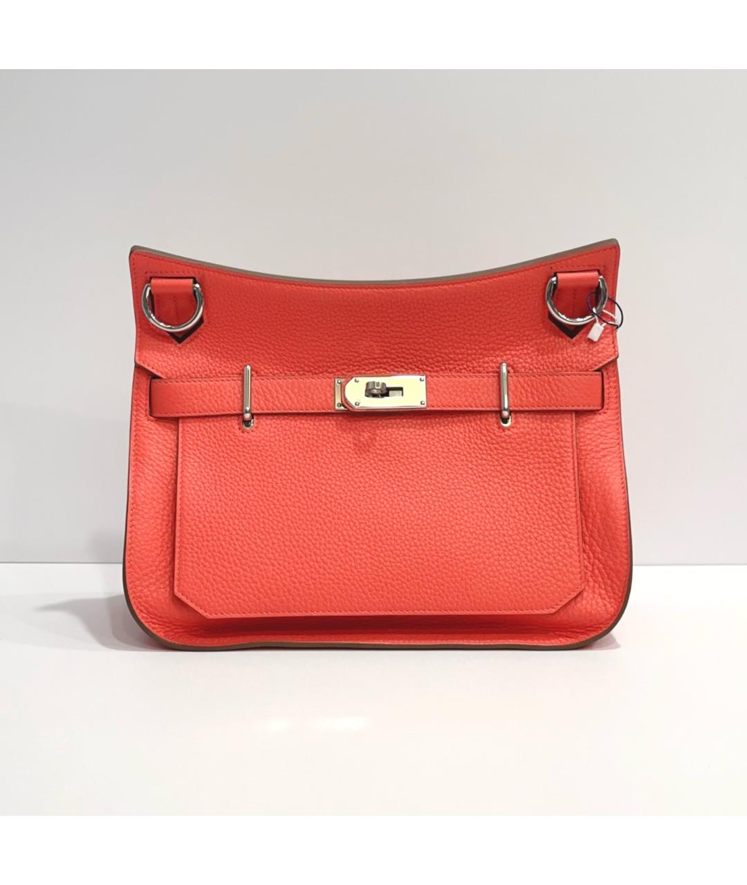 HERMES Красная кожаная сумка через плечо, фото 3