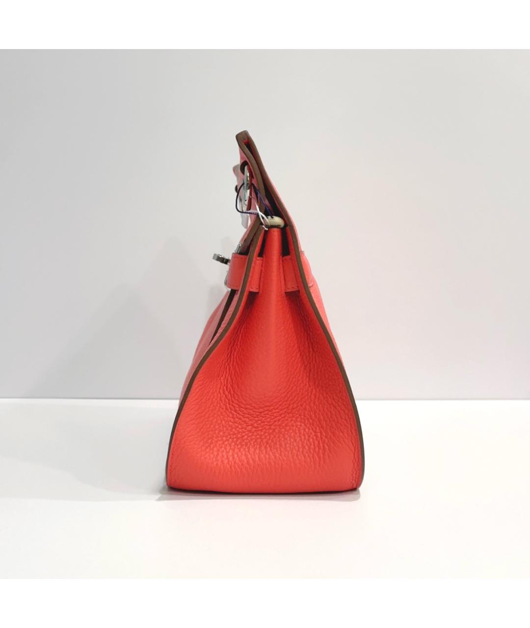 HERMES Красная кожаная сумка через плечо, фото 6