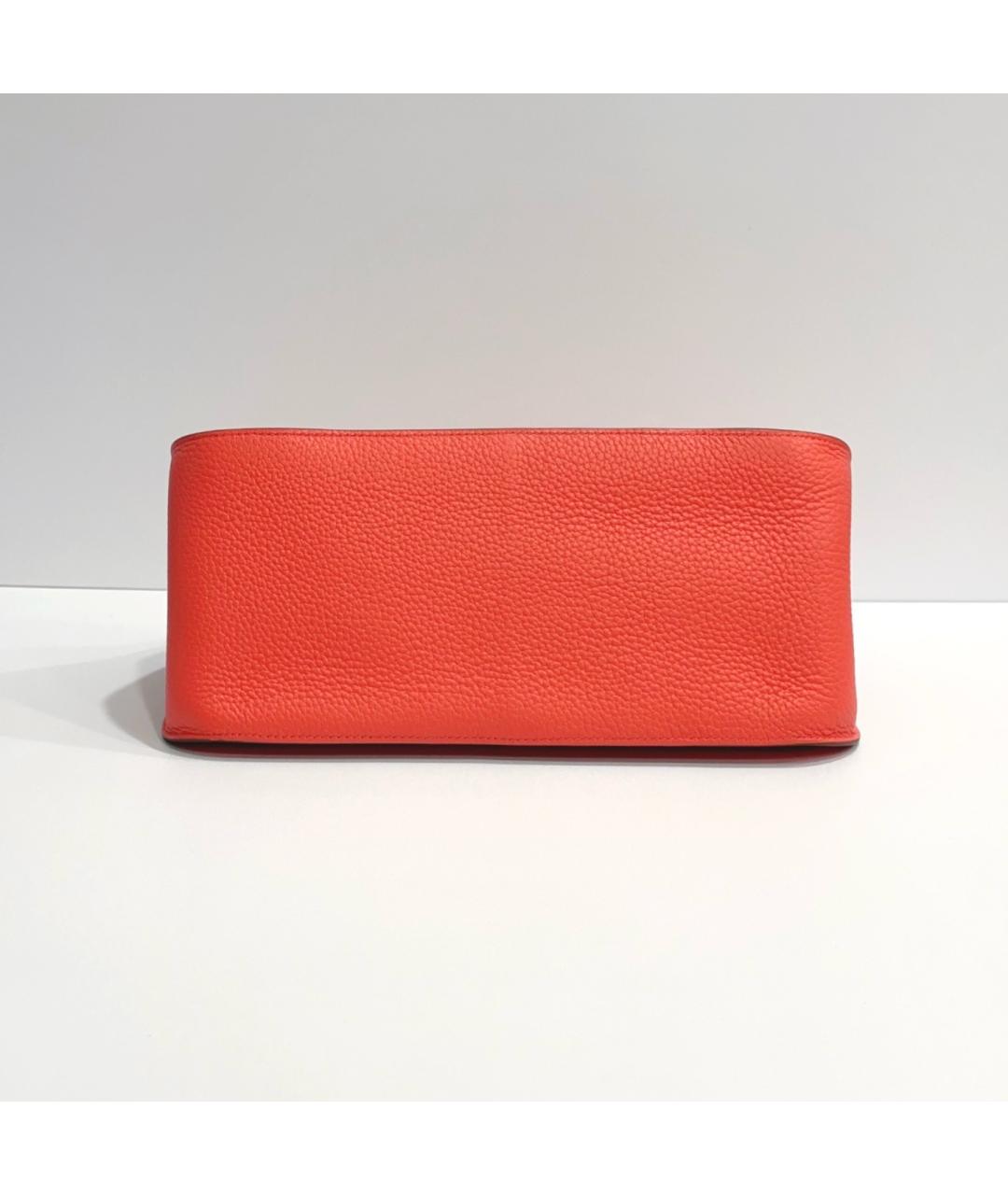 HERMES Красная кожаная сумка через плечо, фото 7
