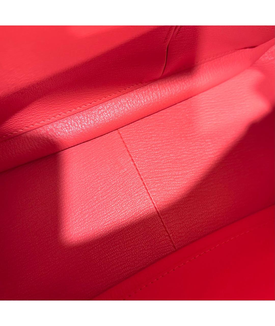 HERMES Красная кожаная сумка через плечо, фото 8