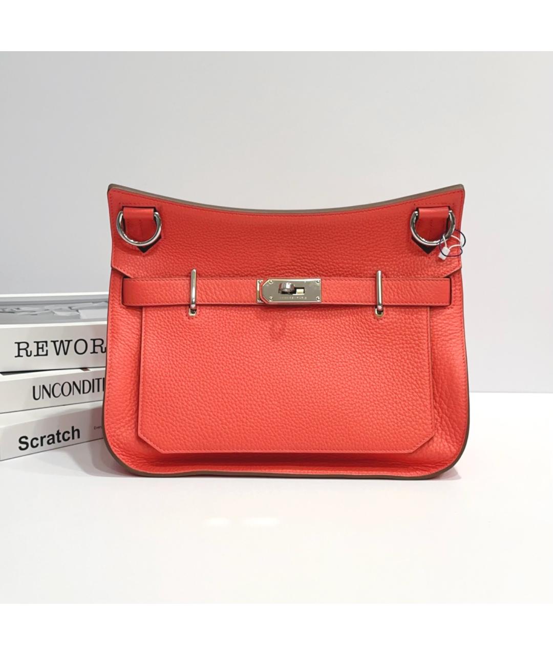 HERMES Красная кожаная сумка через плечо, фото 9