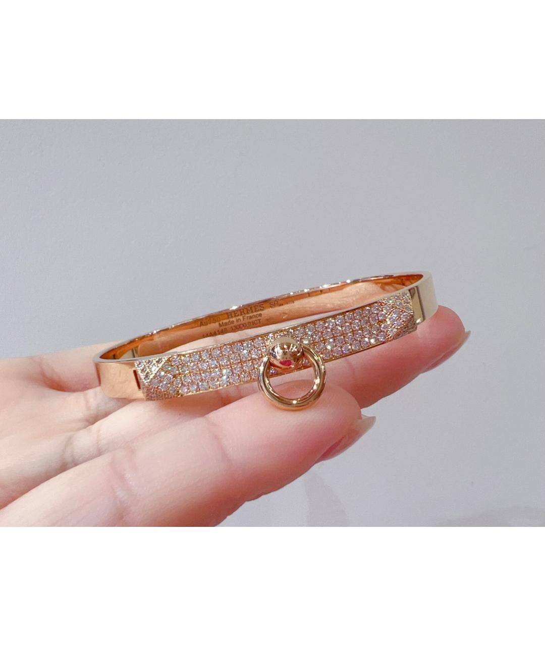 HERMES Золотой браслет из розового золота, фото 2