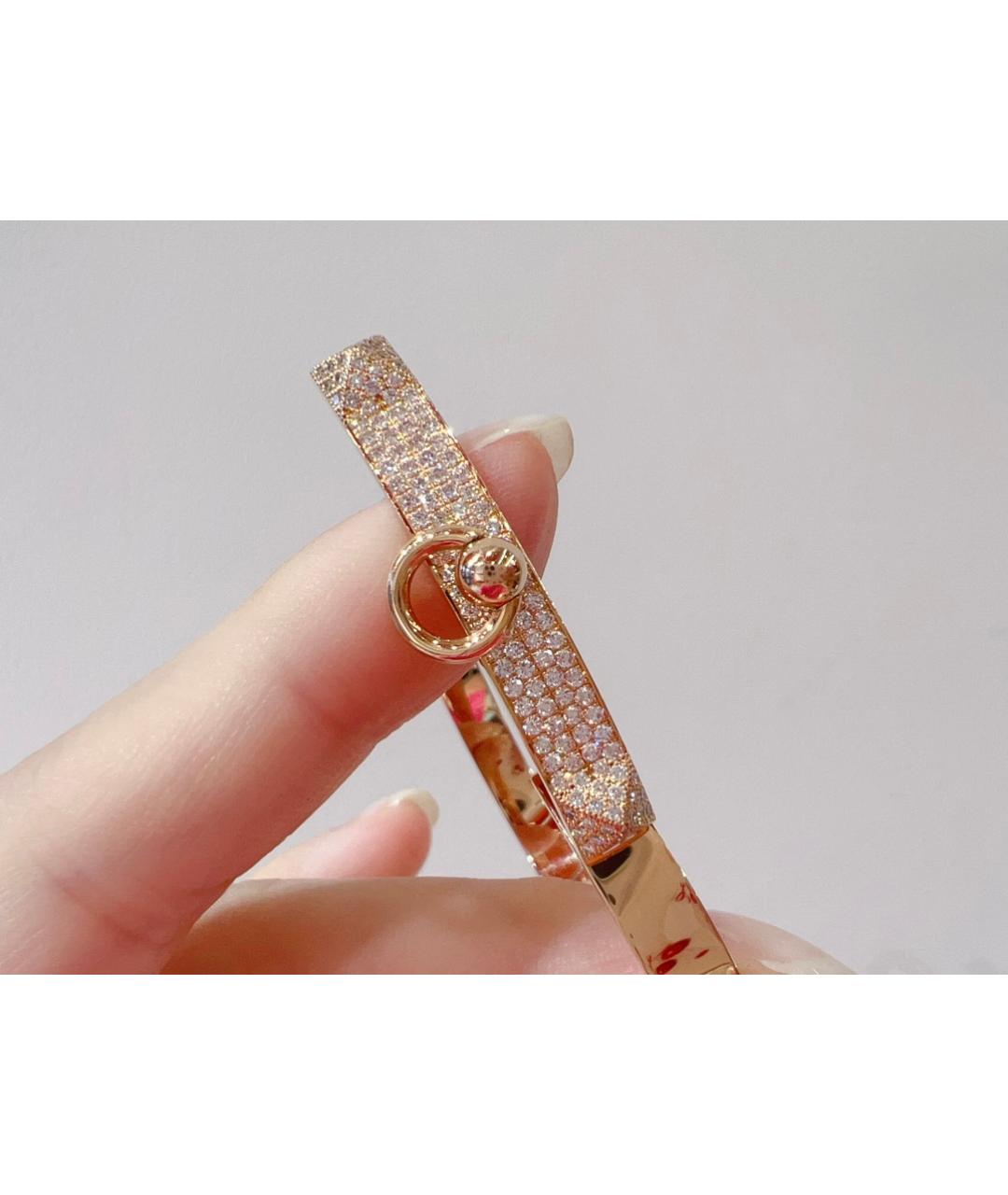 HERMES Золотой браслет из розового золота, фото 7