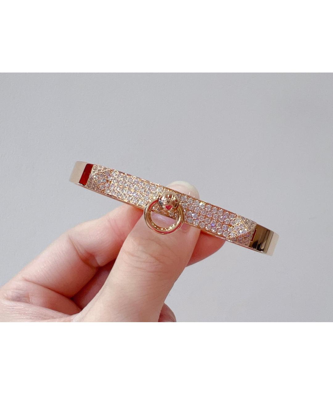 HERMES Золотой браслет из розового золота, фото 5