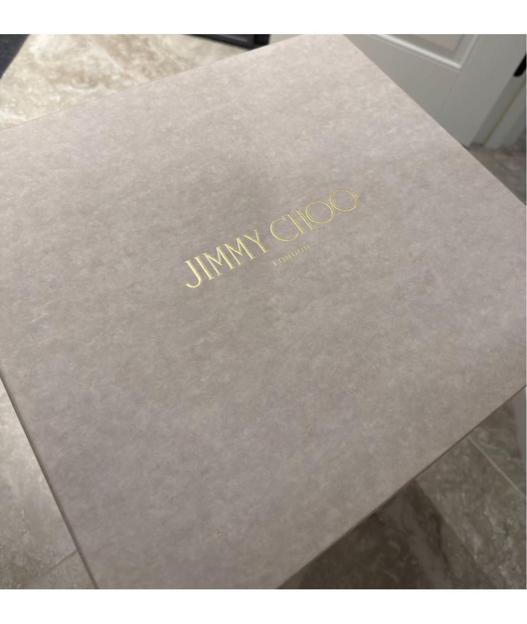 JIMMY CHOO Черные кожаные ботинки, фото 5