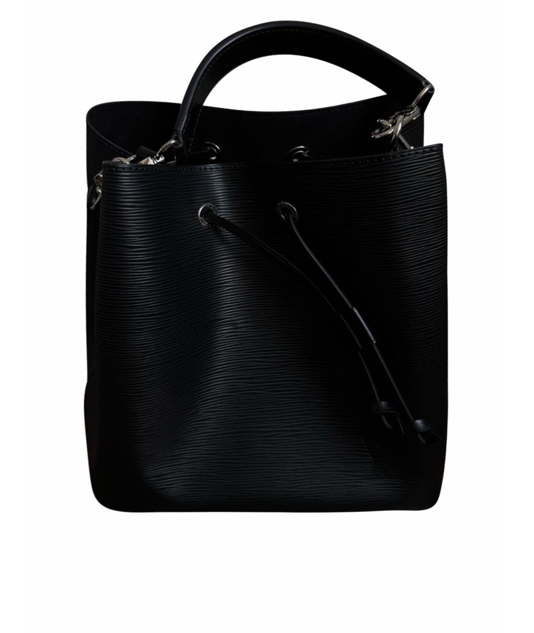 LOUIS VUITTON Черная кожаная сумка через плечо, фото 1