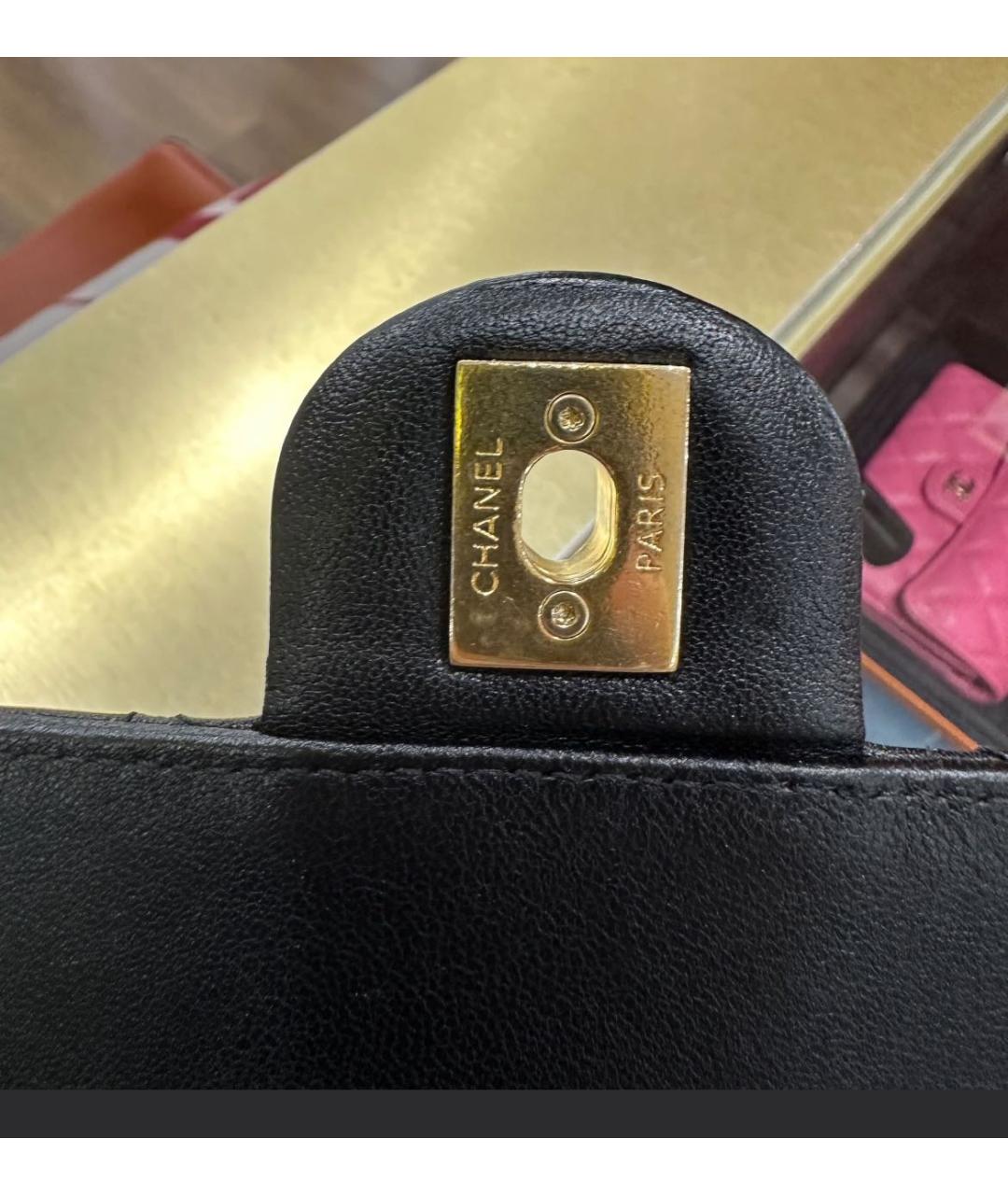 CHANEL Черная кожаная сумка через плечо, фото 3